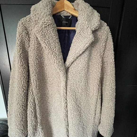 J.Crew Teddy coat - Picture 2 of 4